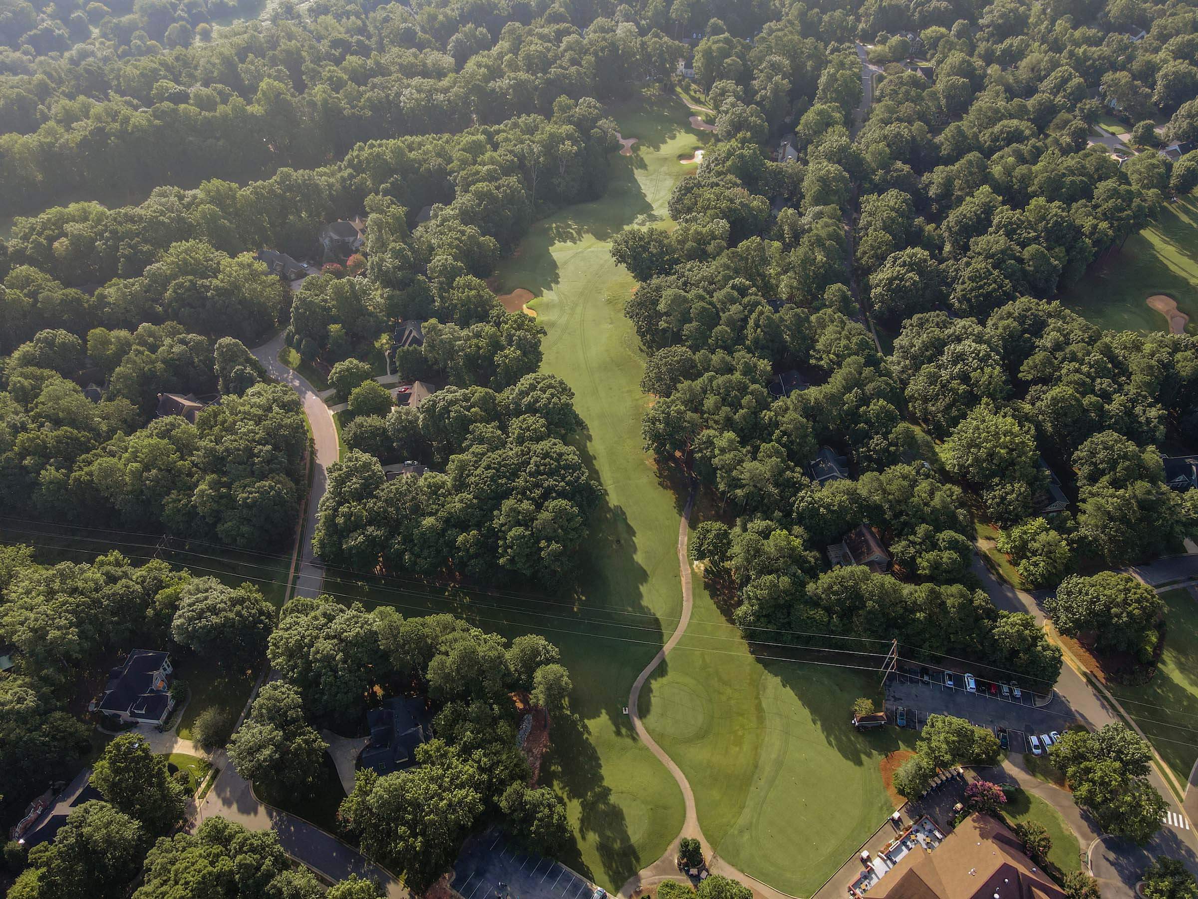 Hole #10 at Devils Ridge Golf Club in Holly Springs, NC