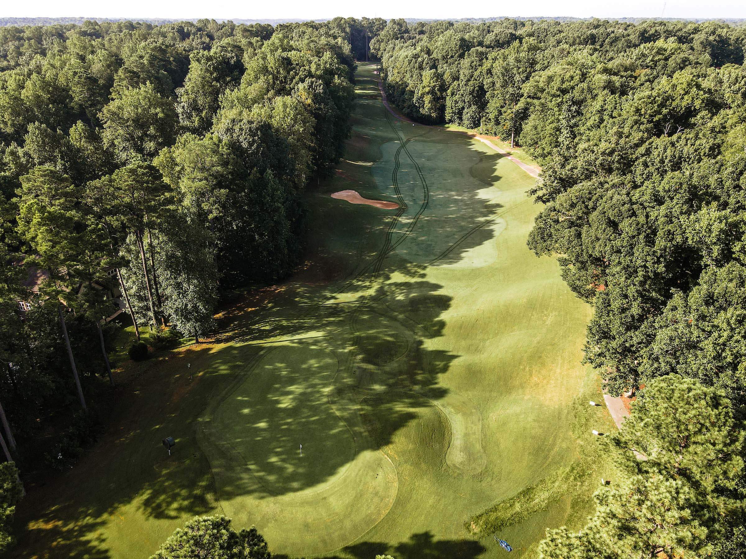 Hole #11 at Devils Ridge Golf Club in Holly Springs, NC