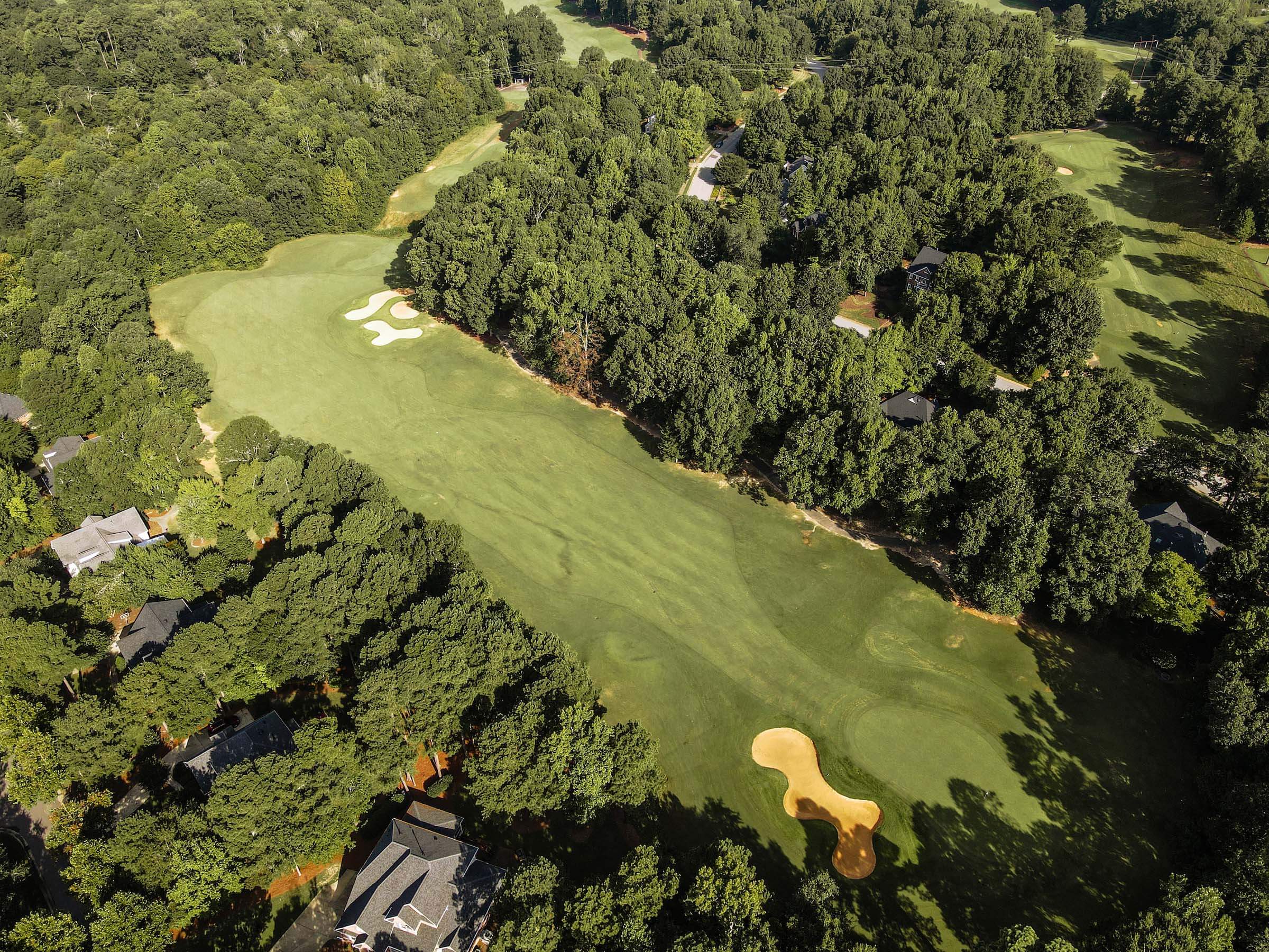 Hole #13 at Devils Ridge Golf Club in Holly Springs, NC