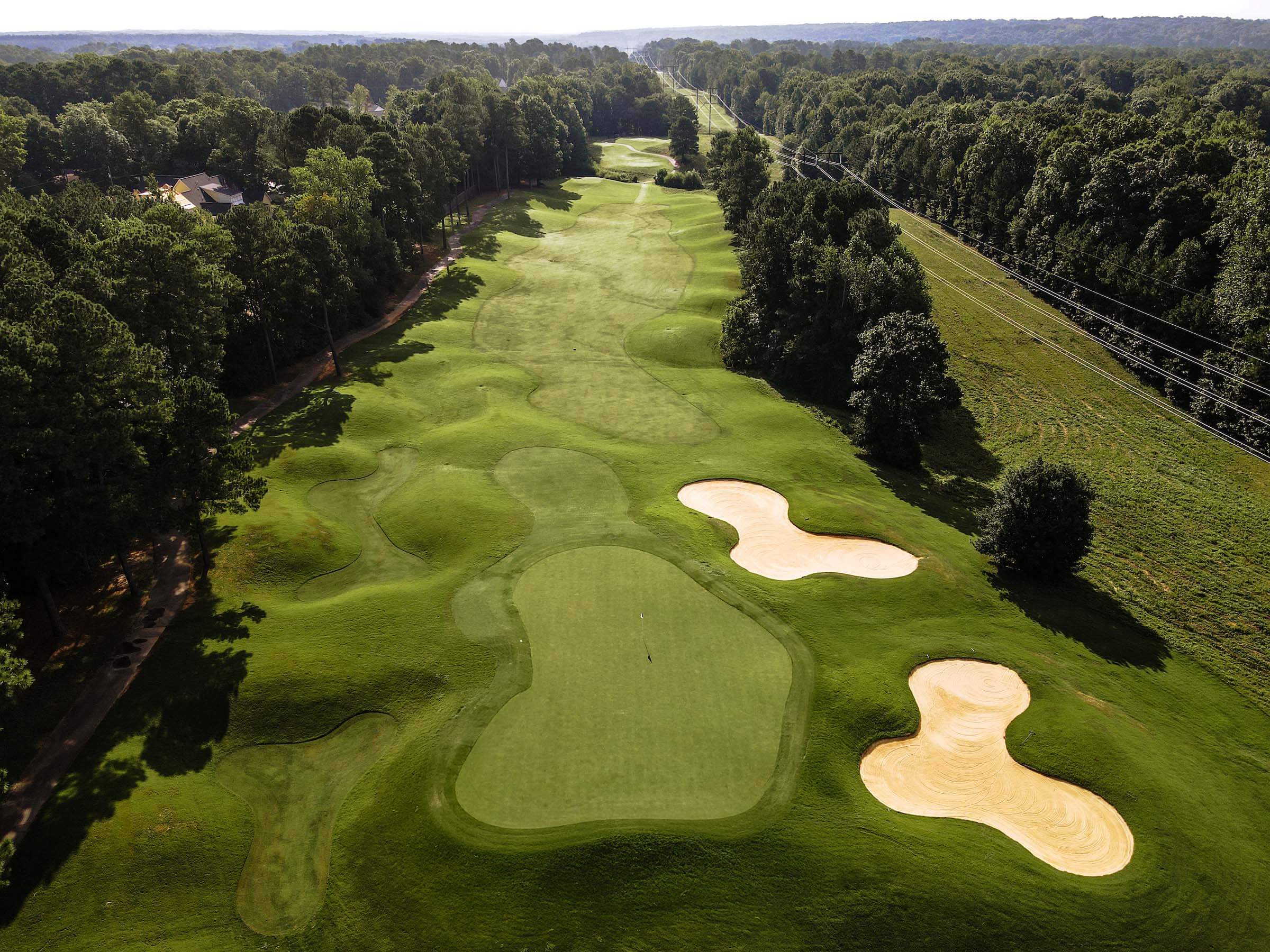 Hole #15 at Devils Ridge Golf Club in Holly Springs, NC