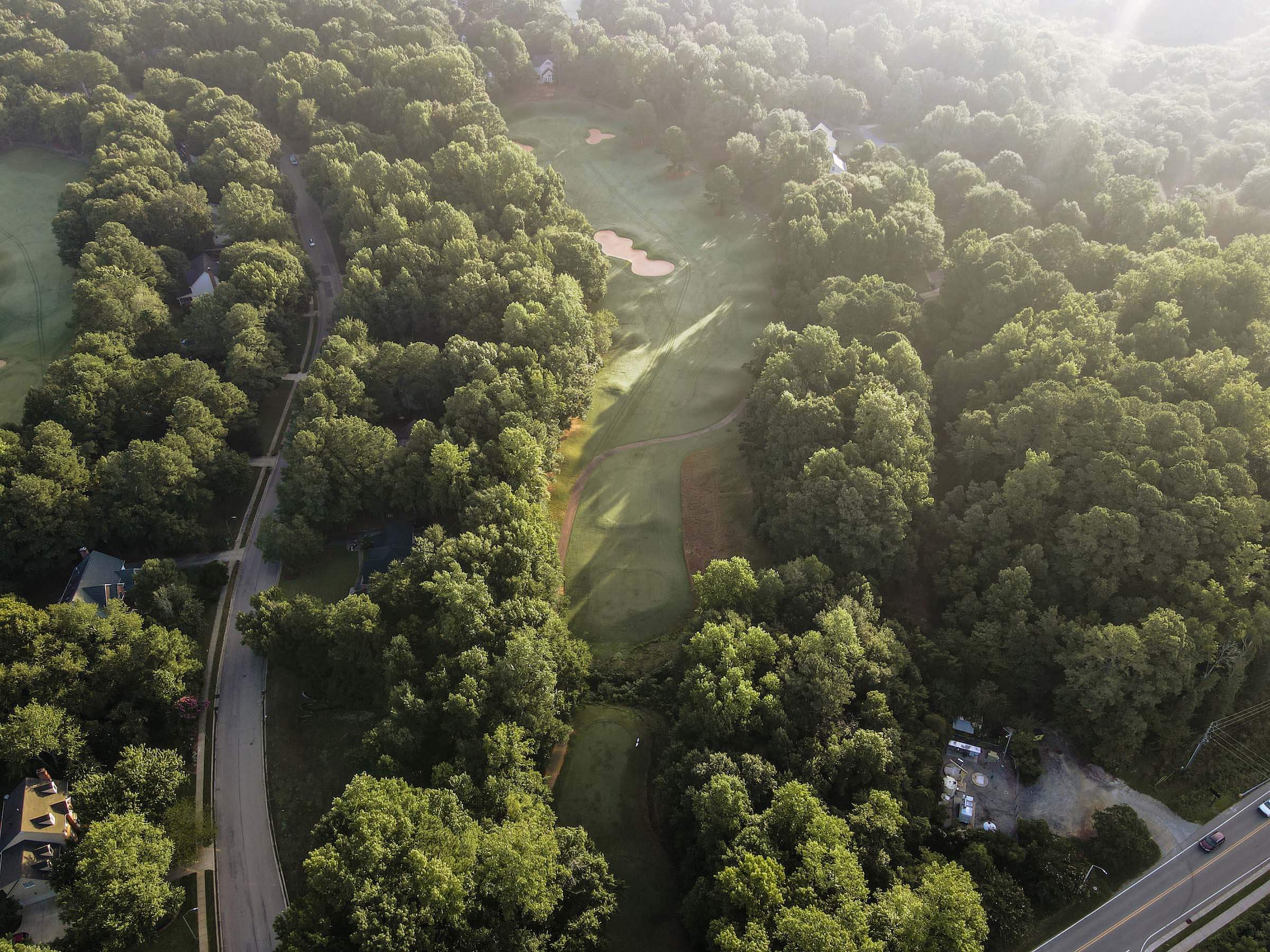 Hole #4 at Devils Ridge Golf Club in Holly Springs, NC