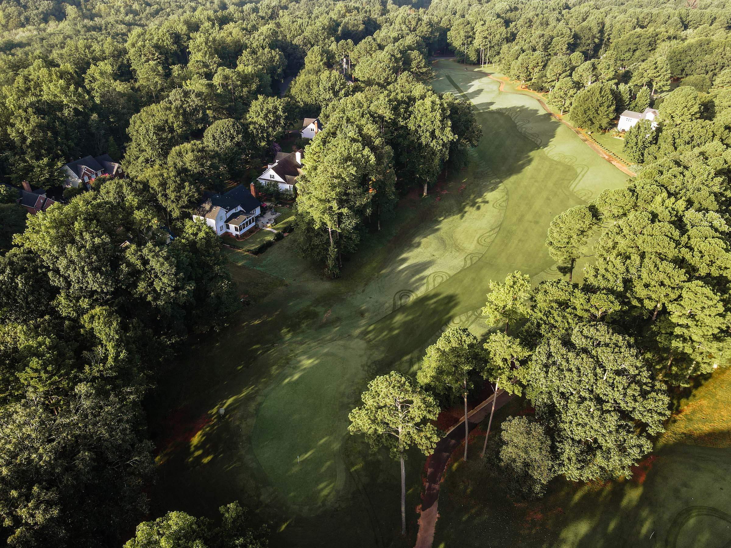 Hole #5 at Devils Ridge Golf Club in Holly Springs, NC