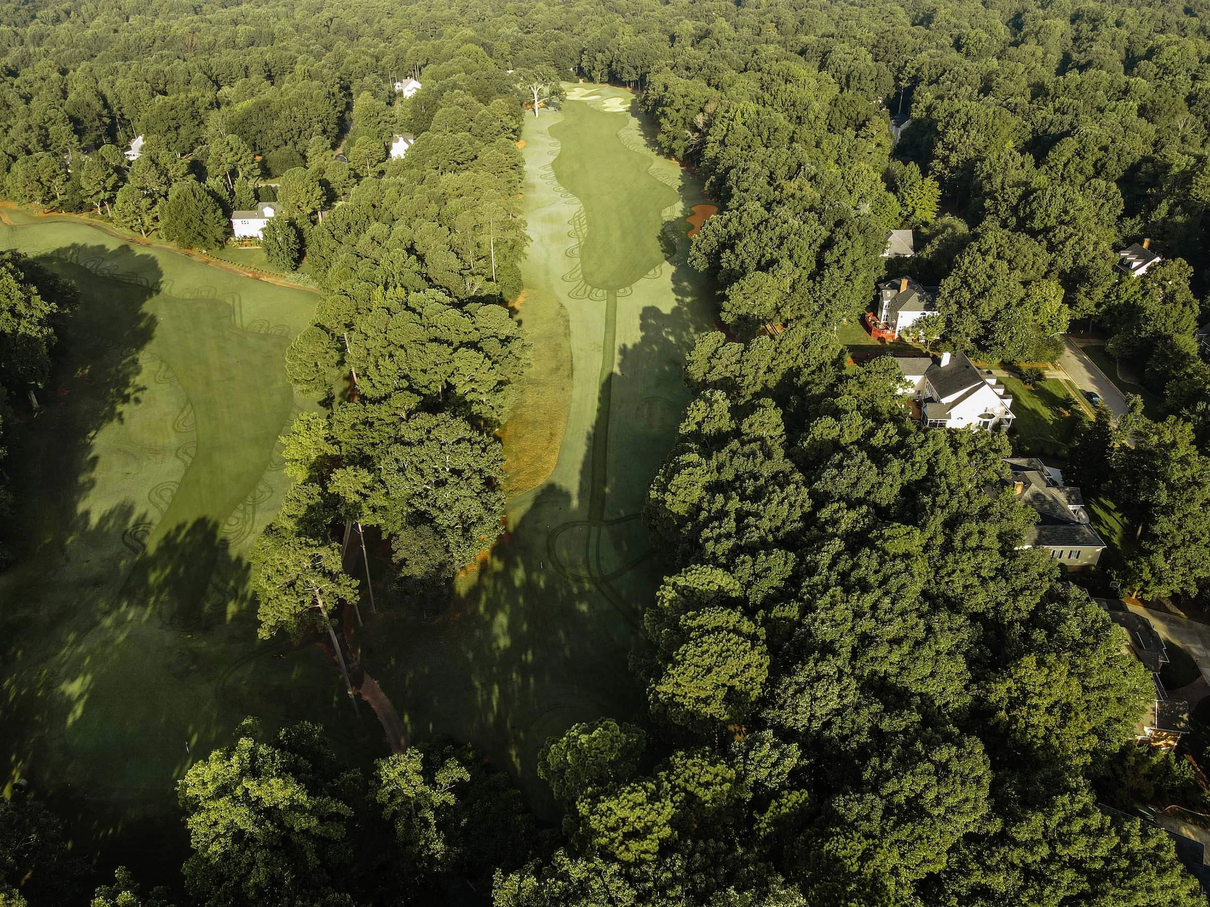 Hole #6 at Devils Ridge Golf Club in Holly Springs, NC