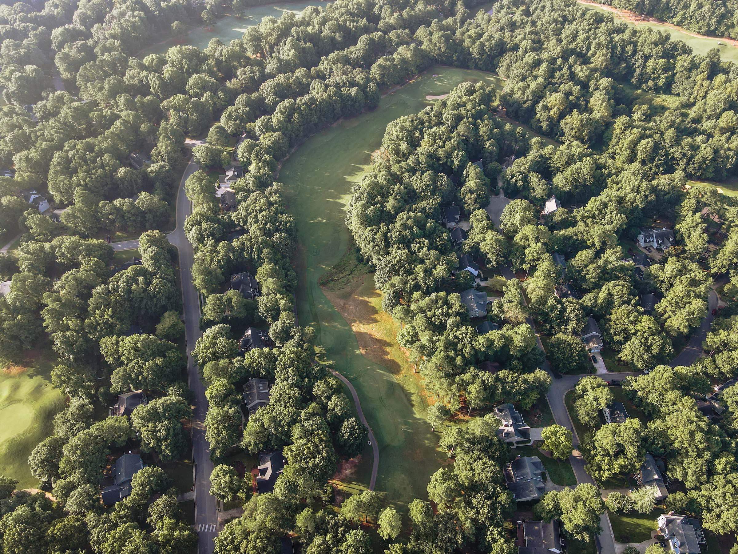 Hole #7 at Devils Ridge Golf Club in Holly Springs, NC