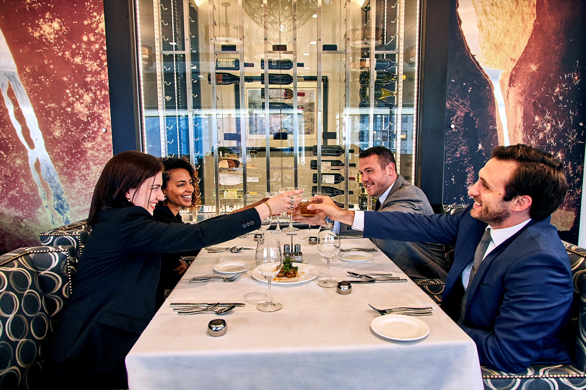 Rivers Club - Members in the Foundry Dining Room